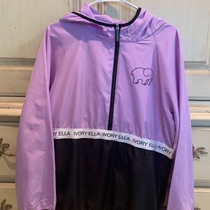 Ivory ella purple wind breaker